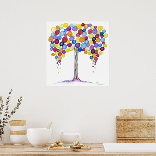 Ballonbaum 2 poster (Küche)