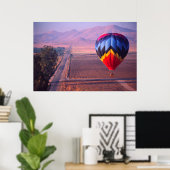 Ballonblick bei Sonnenaufgang Poster (Heimbüro)