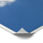 Ballonbukett im Himmel durch Fenster Poster (Ecke)