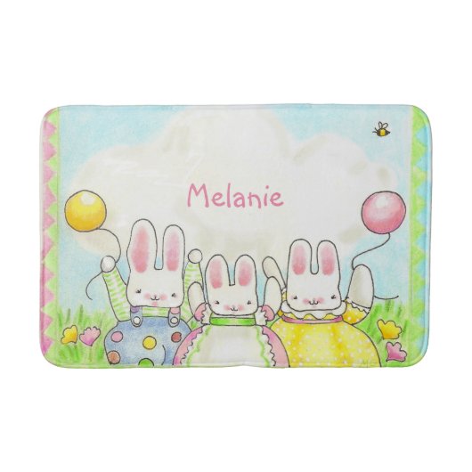 Ballonbunnies bathmat badematte (Vorderseite)