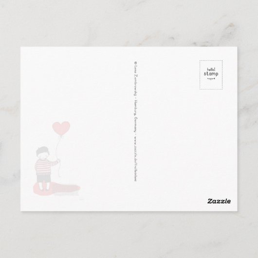 Ballondren Postkarte (Rückseite)