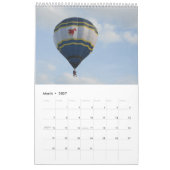 Ballone des Kalender-2013 Kalender (Mär 2027)