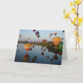 Ballone im Wasser Karte (Gelbe Blume)