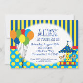 Ballone, Karussell, Einladung (Vorderseite)