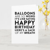 Ballone sind so sonderbare lustige karte (Gelbe Blume)