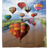 Ballone über Rio Grand Duschvorhang (Vorderseite)