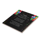 Ballone und Ausläufer - Tochter-Gedicht-Fliese Fliese (Seite)