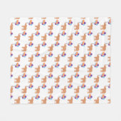 Ballonelefant Fleecedecke (Vorderseite (Horizontal))
