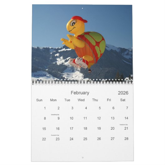 Ballonfahren im Schloss Oex - Kalender (Feb 2026)