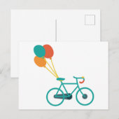 Ballonfahrrad Postkarte (Vorne/Hinten)