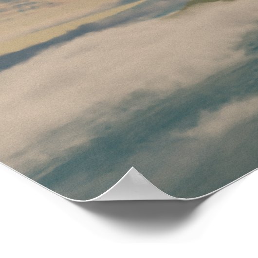 Ballonfahrt im Weltraum Poster (Ecke)