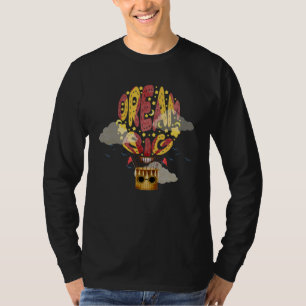 Ballonfahrt Motivationszitat Heißluftballon AI T-Shirt