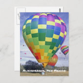 Ballonfeuer 1 postkarte (Vorne/Hinten)