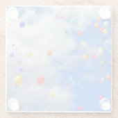 Ballonfreigabe Glasuntersetzer (Rückseite)