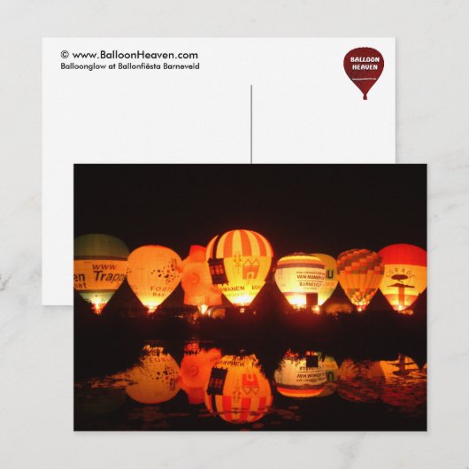 Ballonglühen-2 Postkarte (Vorne/Hinten)