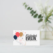 Ballonhintergrund Visitenkarte (Stehend Vorderseite)