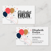 Ballonhintergrund Visitenkarte (Vorne/Hinten)