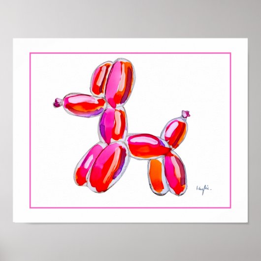 Ballonhund Poster (Vorne)