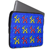 Ballonhunde mit Polka Dots/Wirbel Laptop-Sieb Laptopschutzhülle (Vorne Rechts)
