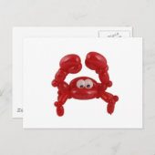 Ballonkrabbe Postkarte (Vorne/Hinten)