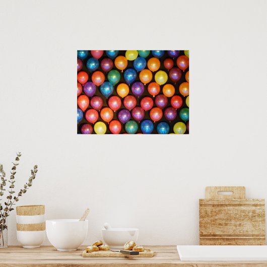 Ballonmauer Poster (Küche)