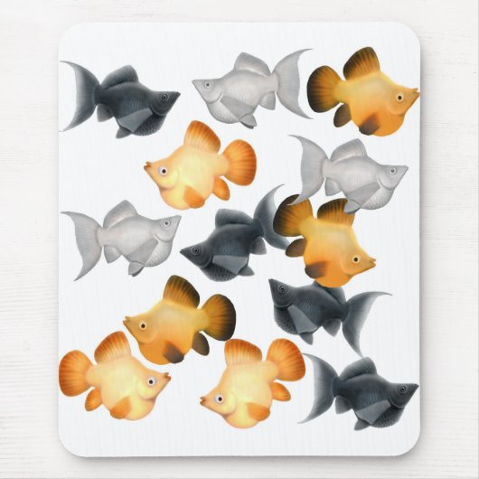 Ballonmollies-tropische Fische Mousepad (Vorne)