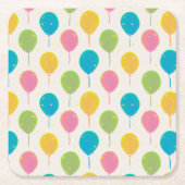 Ballonpapier-Untersetzer Rechteckiger Pappuntersetzer (Vorderseite)
