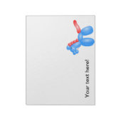Ballonpferd Notizblock (Rotiert)