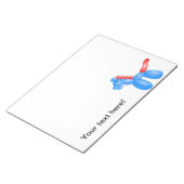 Ballonpferd Notizblock (angewinkelt)