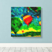 Ballonrennen im spektakulären Himmel Leinwanddruck (Insitu (Holzboden))