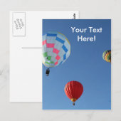 Ballons 3 postkarte (Vorne/Hinten)