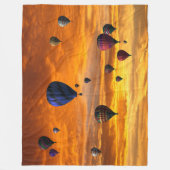 BALLONS AM SUNSET FLEECEDECKE (Vorderseite)