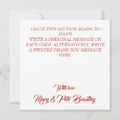 Ballons. Dankeskarte. Personalisiere. Dankeskarte (Rückseite)