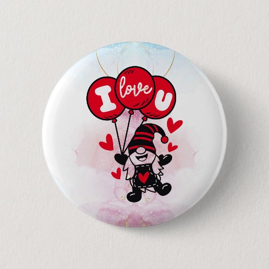 Ballons der Liebe: Ich Liebe, du Button (Vorderseite)