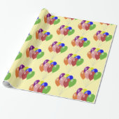 Ballons Design Jeder Farbige Hintergrund Geschenkpapier (Ungerollt)