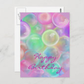 Ballons-glückliche Geburt. Postkarte (Vorne/Hinten)