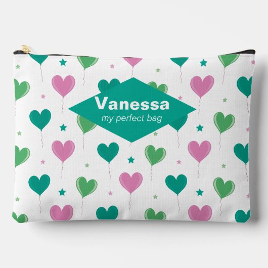 Ballons Herz. Zubehörtasche (Vorderseite)