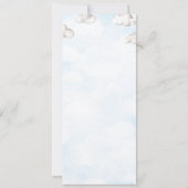 Ballons in Sky Latino Taufe Geburtstag Bautizo Einladung (Rückseite)