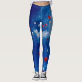 Ballons in Sky Leggings (Vorderseite)