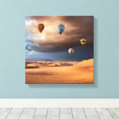 Ballons in Sky Leinwanddruck (Insitu (Holzboden))