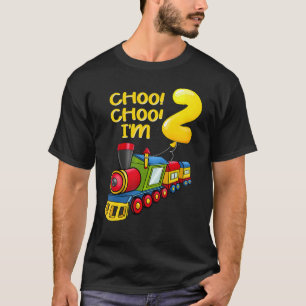 Ballons Jugend ich bin 2 Jahre Jungen Zug 2. Birt T-Shirt