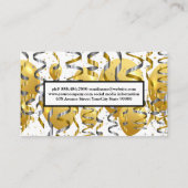 Ballons | Konfetti | Gemischte Cocktails Visitenkarte (Rückseite)