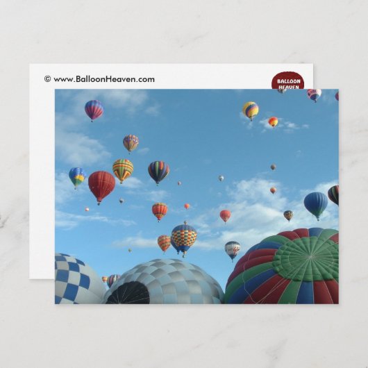 ballons postkarte (Vorne/Hinten)