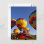 Ballons Postkarte (Vorne/Hinten)