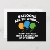Ballons sind so komisch postkarte (Vorne/Hinten)