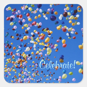 Ballons steigen - Aufkleber