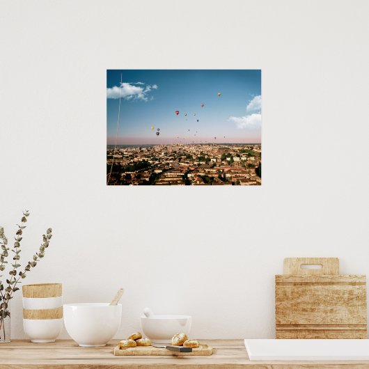 Ballons über Bristol. Poster (Küche)