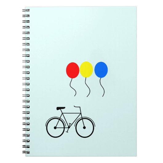 Ballons und Fahrräder Notizblock (Vorderseite)