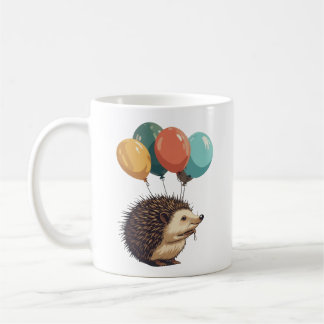 Ballons und Quillen: Igel Spaß Kaffeetasse