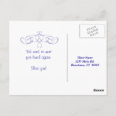 Ballons und Regenbogen Postkarte (Rückseite)